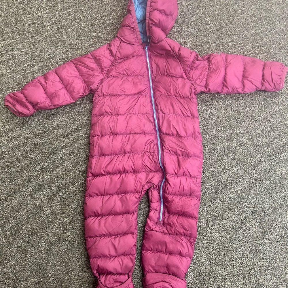 L.L. Bean Kids Magenta Puffer Footie